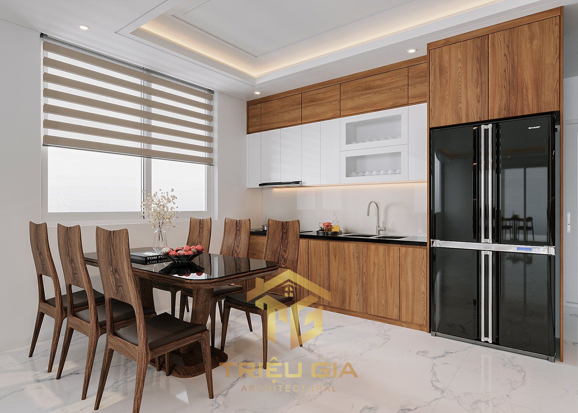 Nội thất phòng bếp nhà phố Nội thất phòng bếp nhà phố